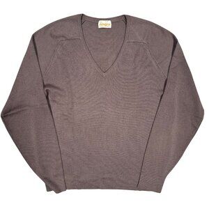 Vintage INGO Canada Virgin Wool V-Neck Knit Sweater Large